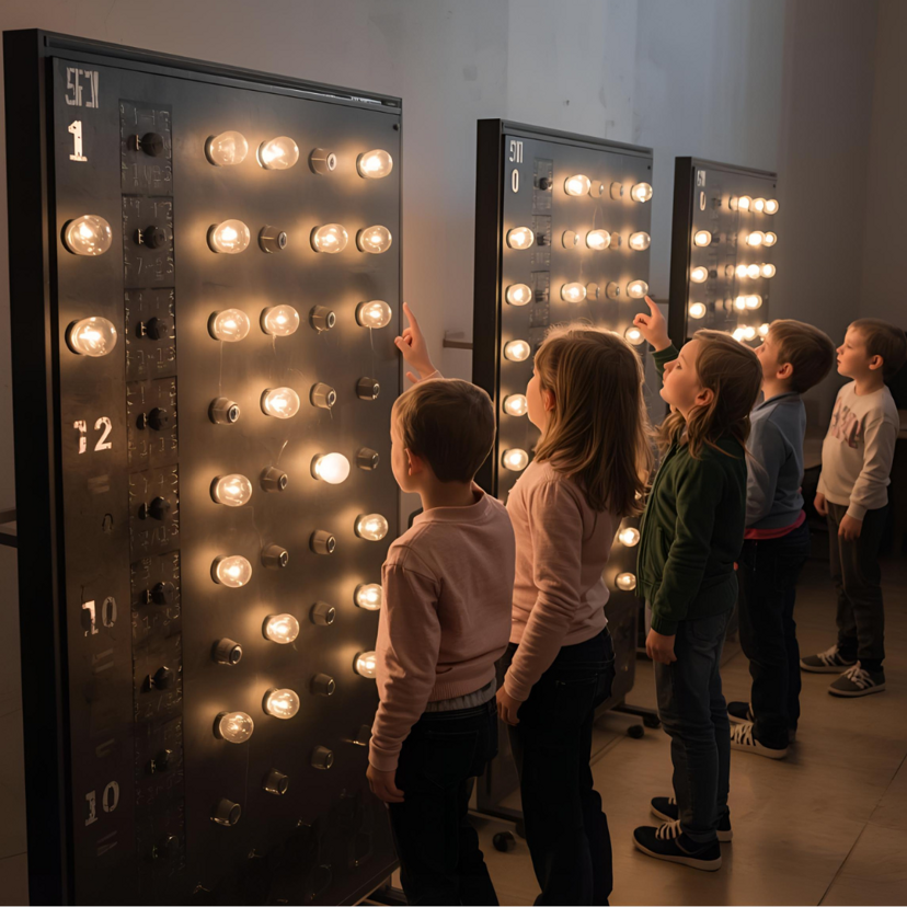 Kids playing educational games